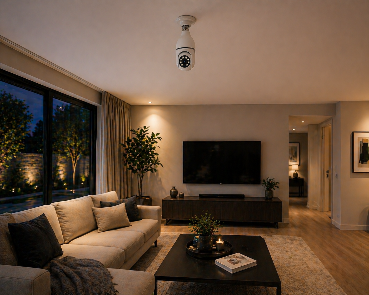 Cámara Bombilla WiFi | Seguridad Discreta 360°